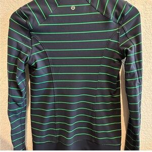 Lululemon Striped Zip Up Top